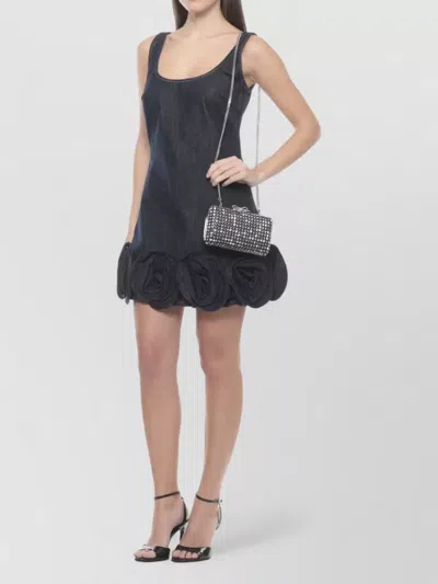 Self-portrait Clutch Bag Rectangular Shape Strass Pattern Bow