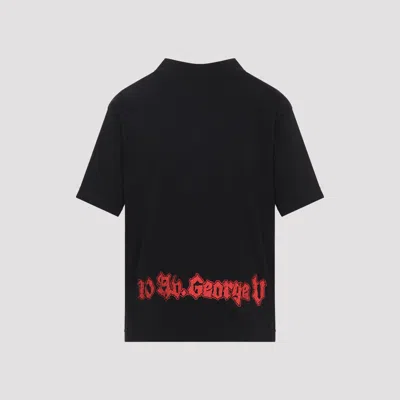Balenciaga Medium Fit Graphic Crew Neck T Shirt In Black