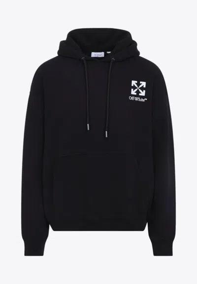 Off-white Small Arrow Logo Hoodie In Black Cotton