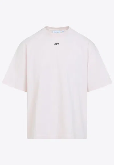 Off-white Graphic Print Crew Neck Short Sleeve T-shirt In White