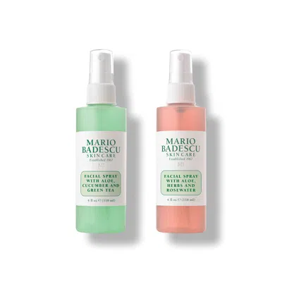 Mario Badescu Rose & Green Tea Facial Spray Duo (4 Oz)