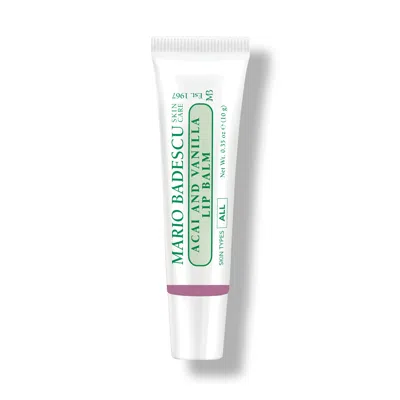 Mario Badescu Acai Vanilla Lip Balm In Transparent