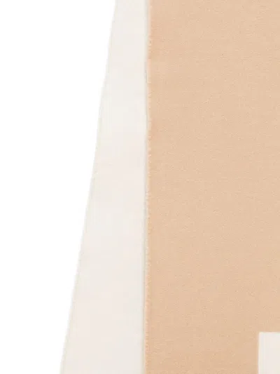 Givenchy Two Tone Scarf Featuring Fringe Detail In Brown