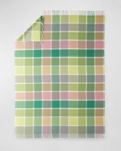 Designers Guild Bridgeport Lime Throw Blanket In Multi