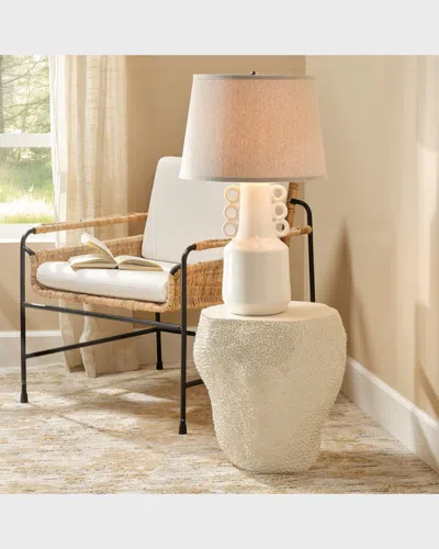 Jamie Young Small Uni Side Table In White