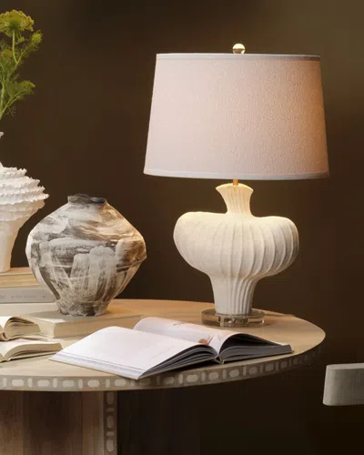 Jamie Young Colette Table Lamp In White