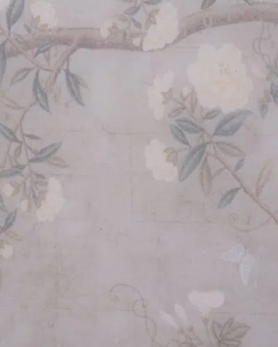 Jamie Young Garland Floral Accent Table In Gray