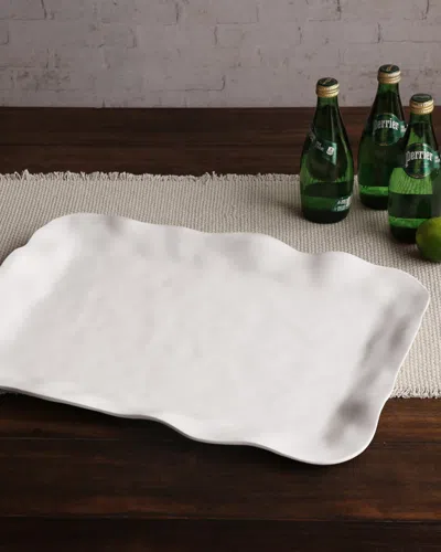 Beatriz Ball Vida Nube Extra Large Rectangular Tray In White