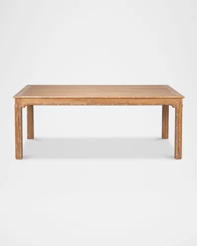 Sarreid Brighton Dining Table, 79" In Brown