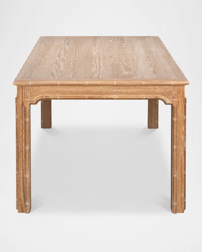 Sarreid Brighton Dining Table, 79" In Brown