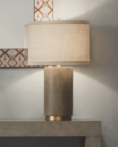 Jamie Young Mortar Table Lamp In Brown