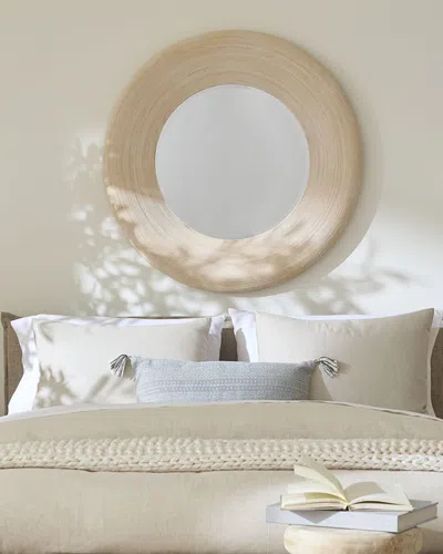 Jamie Young Paddock Wall Mirror, 39" Round In Neutral