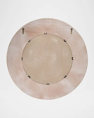 Jamie Young Paddock Wall Mirror, 39" Round In Neutral