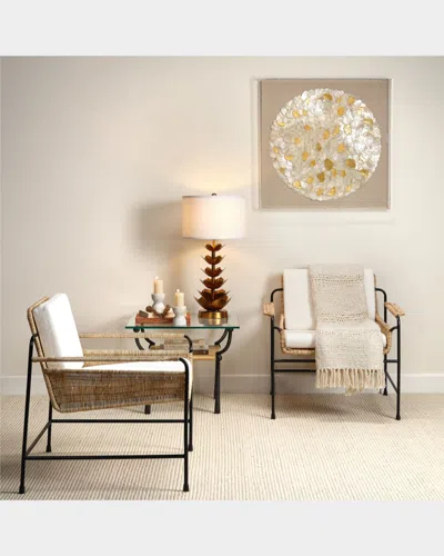 Jamie Young Renzo Iron Side Table In Black