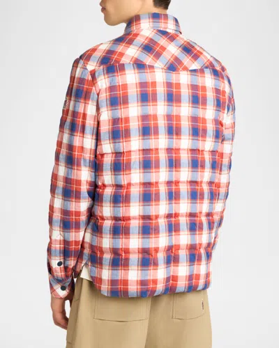 Moncler Grenoble Long Sleeved Check Patterned Jacket In Multi