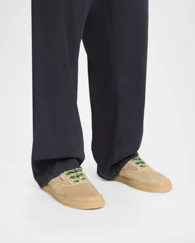 Moncler Biscuit Suede Vera Leisure Sneakers In Brown