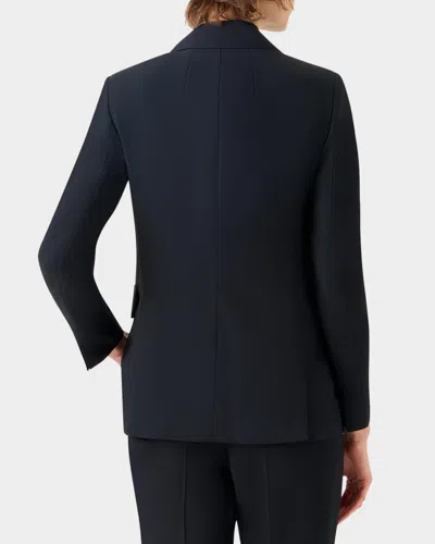Akris Malik Cool Wool Single-breasted Jacket In Black