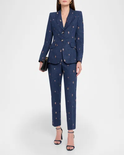 Maison Common Abstract Jacquard Single-breasted Jacket In Multi