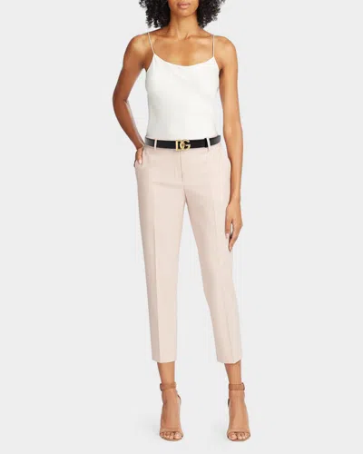 Dolce & Gabbana Calfskin Belt With Metal Dg Logo In Black