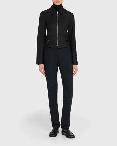 Tonywack Wool Zip Jacket In Black