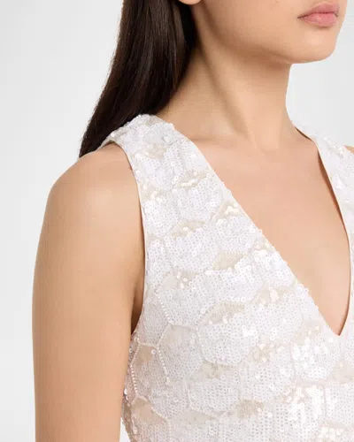 Ramy Brook Ari Geometric Sequin Cocktail Minidress In Multi