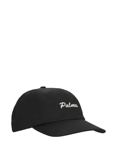 Palmes Logo 6 Panel Baseball Cap In Black