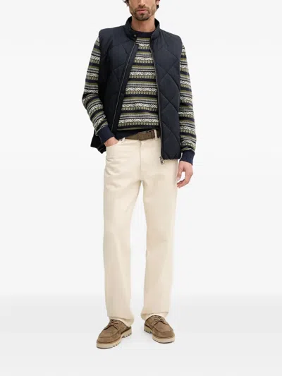 Barbour Topcliffe Patterned Knit Sweater In Multi