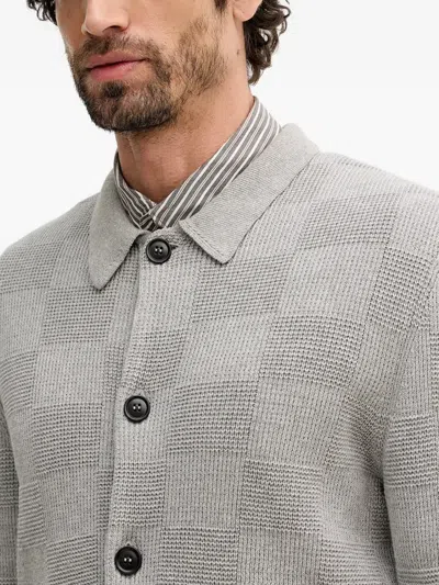 Barbour Falton Check Button Cardigan In Multi