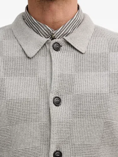 Barbour Falton Check Button Cardigan In Multi
