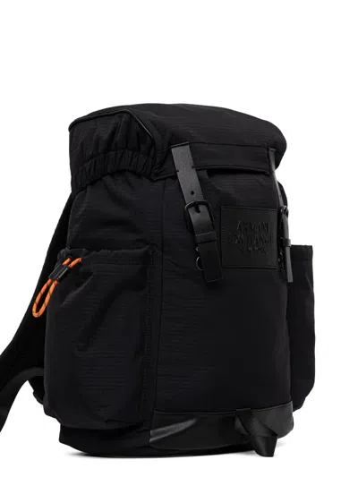 Armani Exchange Drawstring-fastening Backpack In Black