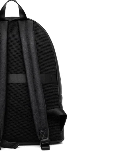 Armani Exchange Front-pocket Backpack In Black