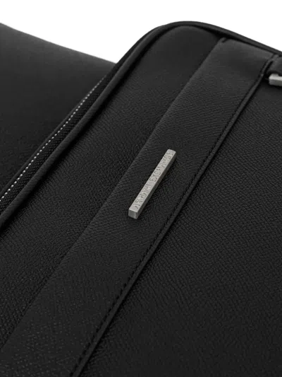 Armani Exchange Front-pocket Backpack In Black