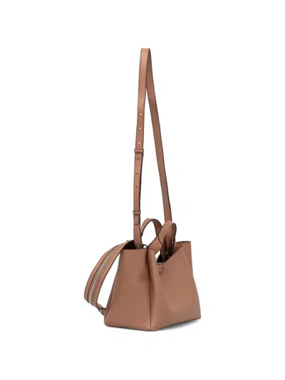 Dkny Willa Small Satchel Bag In Brown