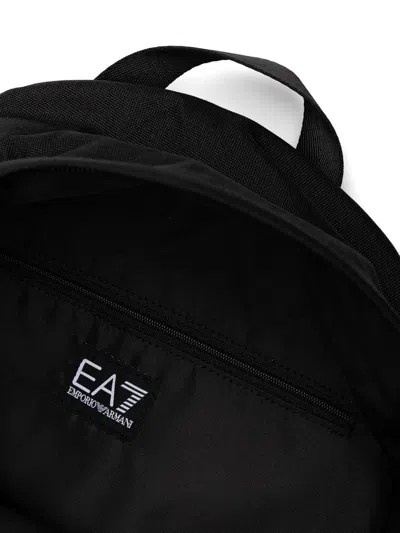 Ea7 Logo-print Backpack In Black