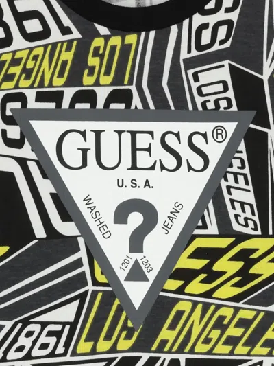 Guess Geometric-print T-shirt In Multi