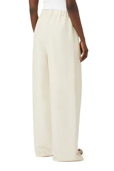 Max Mara Elasticated Palazzo Pants In White