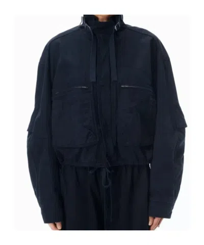 Alexander Wang Short Work Jacket In Blue