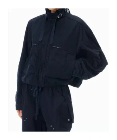 Alexander Wang Short Work Jacket In Blue