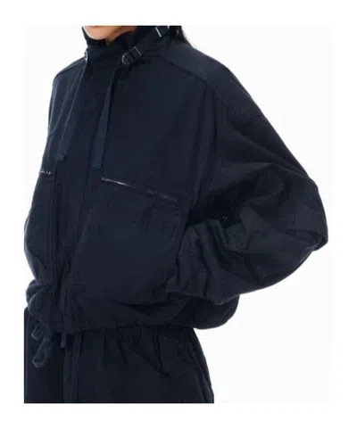 Alexander Wang Short Work Jacket In Blue