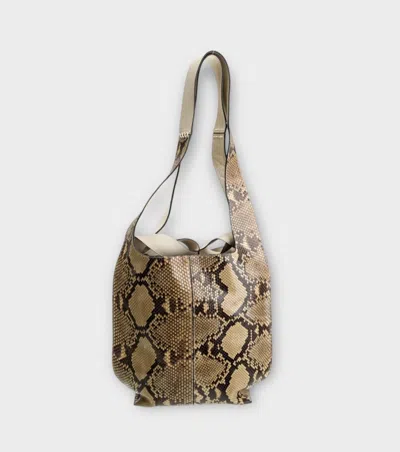 Loewe Patterned Shoulder Bag In Brown