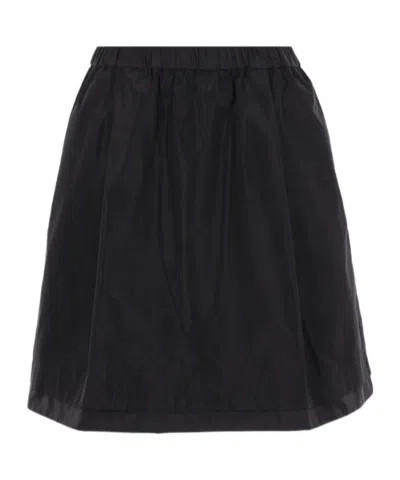 Aspesi Elasticated Skirt In Black