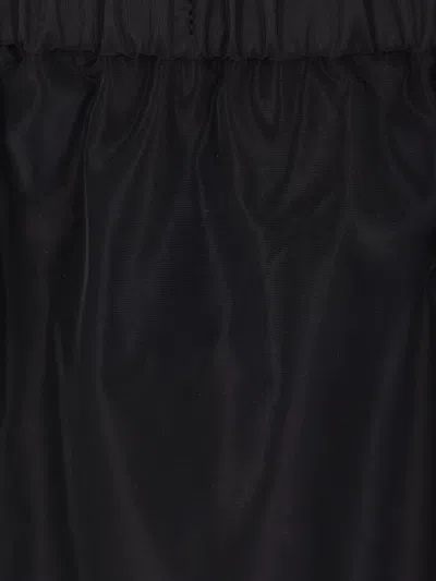 Aspesi Elasticated Skirt In Black