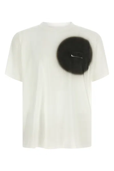 Mm6 Maison Margiela White T-shirt With Spray Print In White