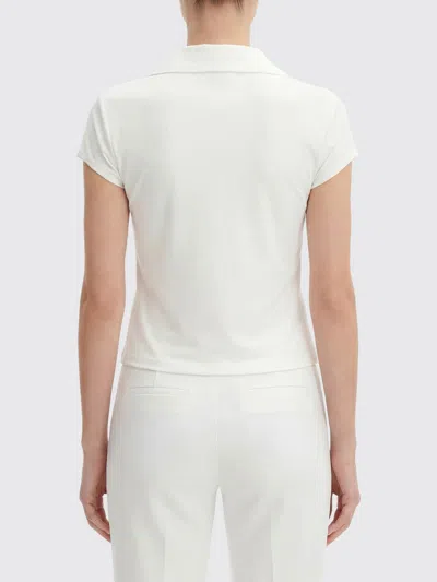 Courrèges Cropped Polo Shirt Collar Short Sleeves V Neck In Animal Print