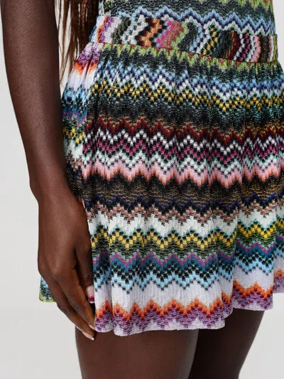 Missoni Textured Zigzag Shorts Elastic Waistband In Multi