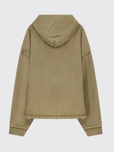 Represent Green Sweatshirt With Logo Lettering On The Front And Faded Effect In Cotton Man In Green