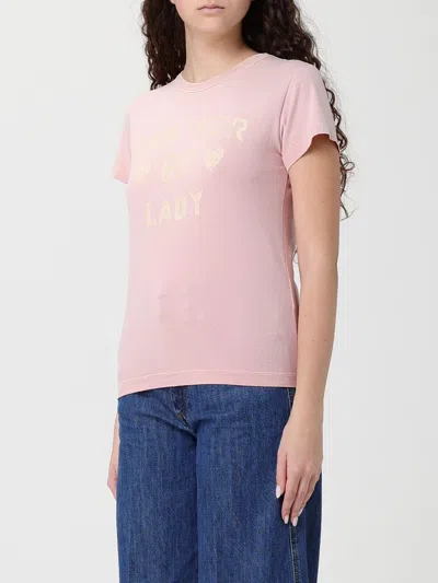 Valentino Garavani Printed Cotton T-shirt Clothing In Pink