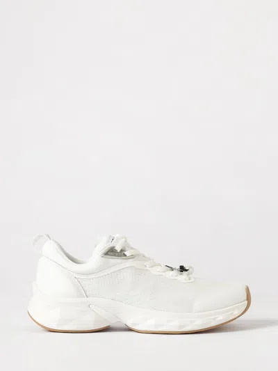 Jimmy Choo Solid Color Sneakers In White