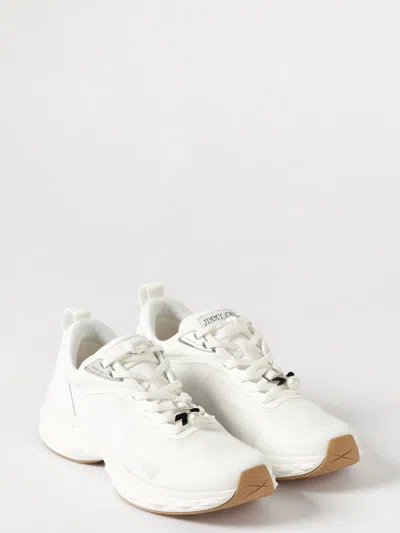 Jimmy Choo Solid Color Sneakers In White