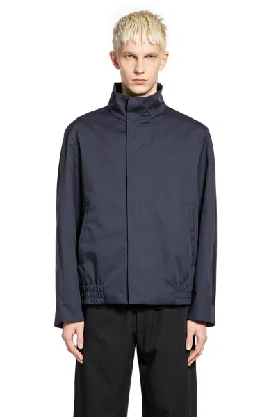 Lardini Drill Jacket In Blue